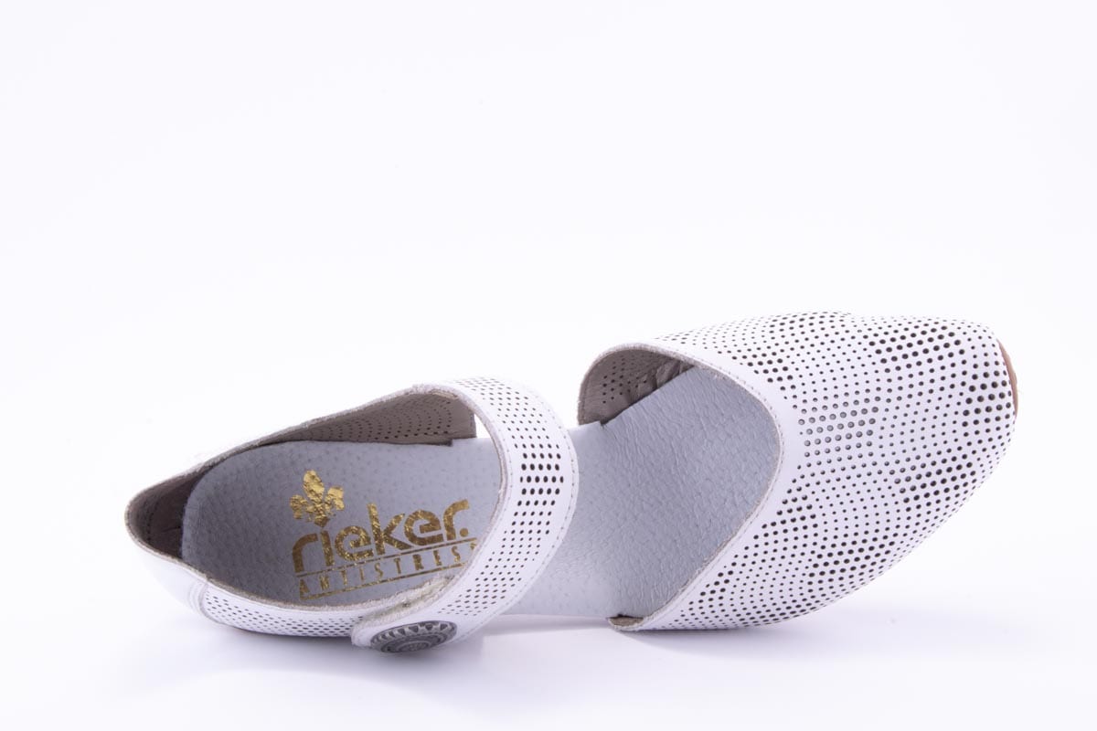'-amely.ro-Rieker-Pantofi Dama Rieker Piele Naturala Riek 43767 /Alb