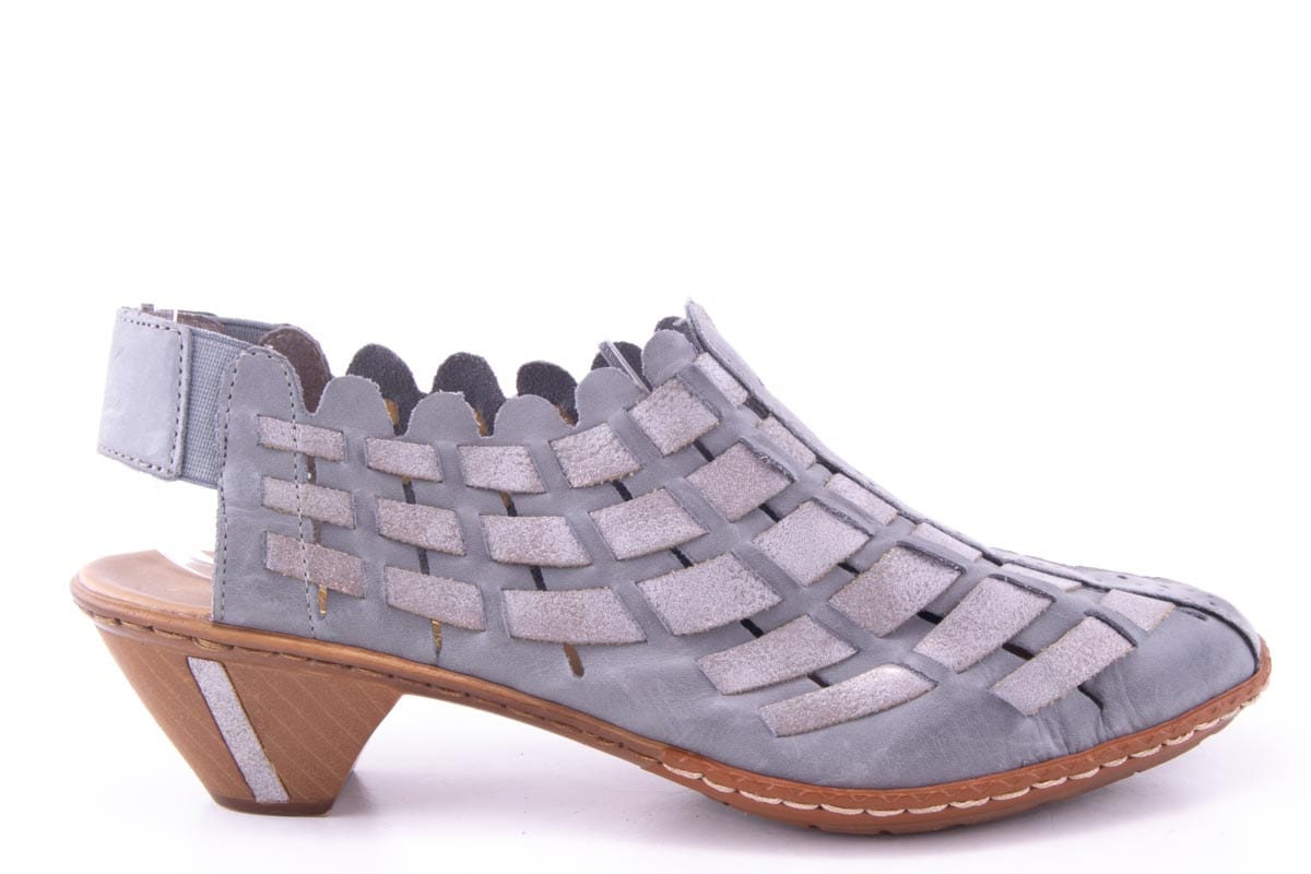 '-amely.ro-Rieker-Pantofi Dama Rieker Piele Naturala Riek 46778 /Gri
