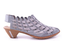 '-amely.ro-Rieker-Pantofi Dama Rieker Piele Naturala Riek 46778 /Gri