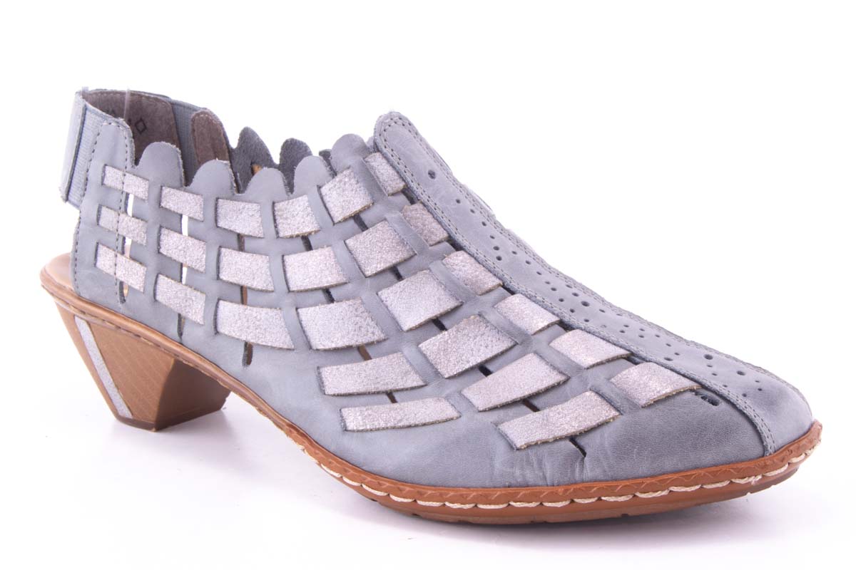 '-amely.ro-Rieker-Pantofi Dama Rieker Piele Naturala Riek 46778 /Gri