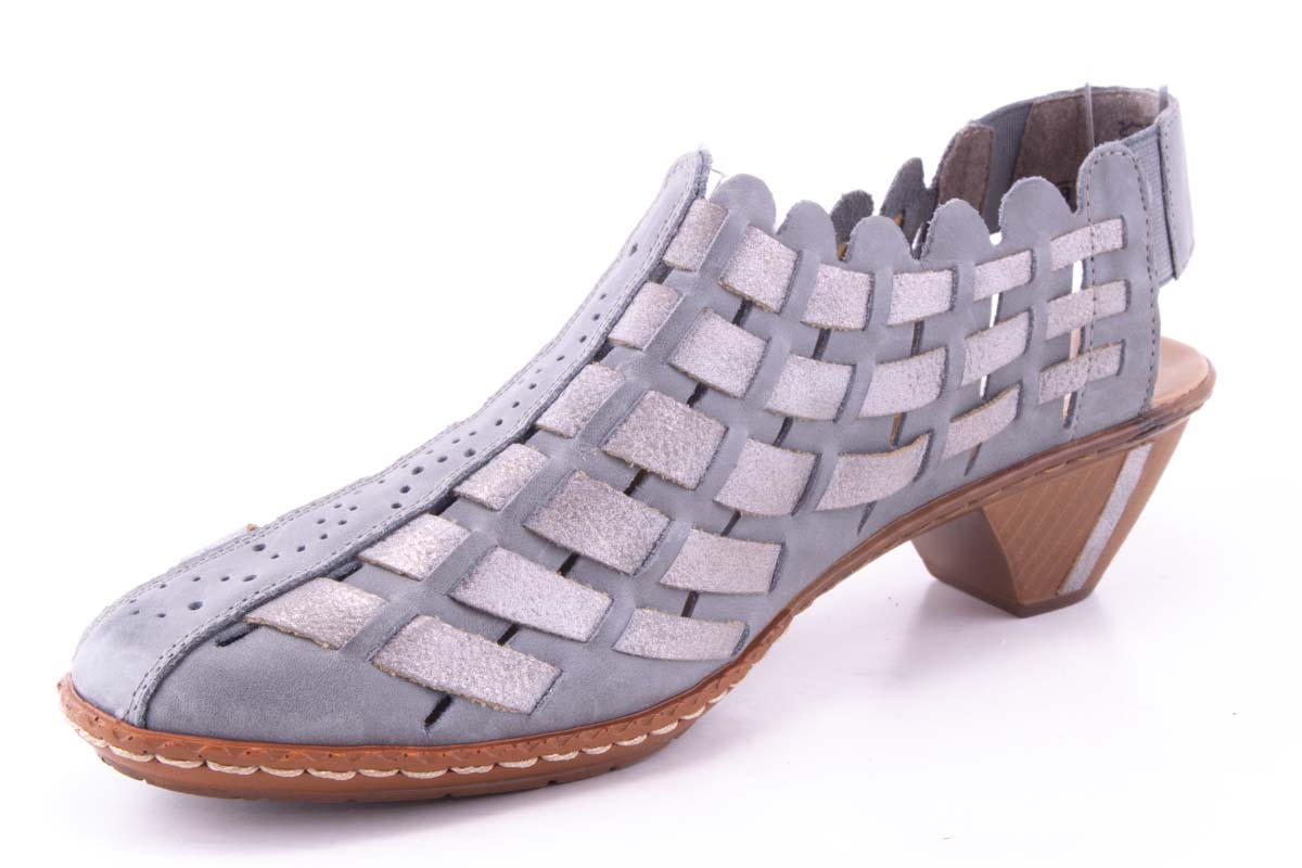 '-amely.ro-Rieker-Pantofi Dama Rieker Piele Naturala Riek 46778 /Gri