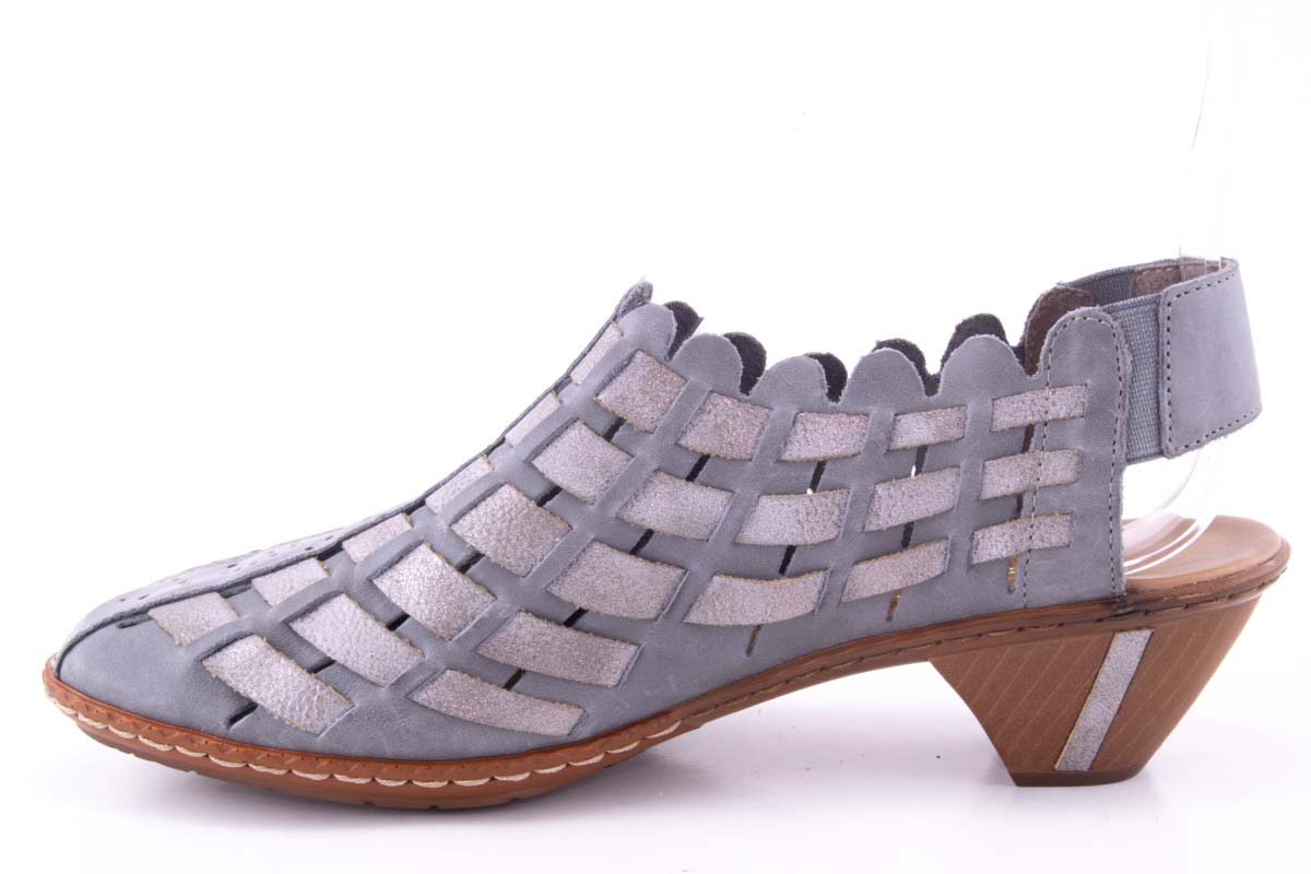 '-amely.ro-Rieker-Pantofi Dama Rieker Piele Naturala Riek 46778 /Gri