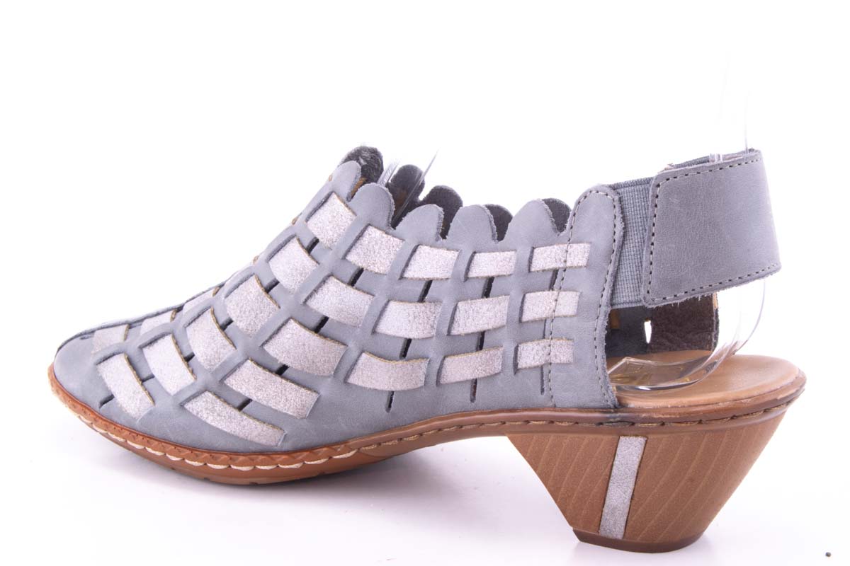'-amely.ro-Rieker-Pantofi Dama Rieker Piele Naturala Riek 46778 /Gri