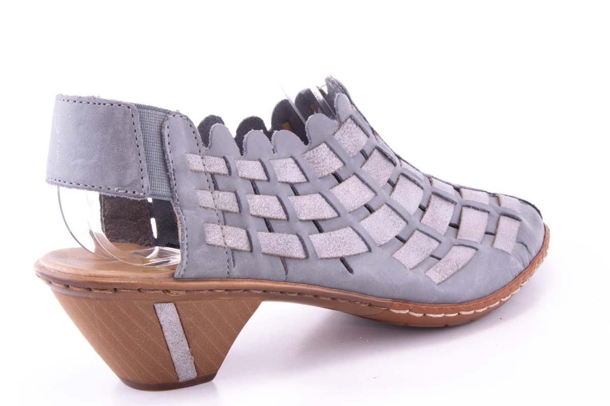 '-amely.ro-Rieker-Pantofi Dama Rieker Piele Naturala Riek 46778 /Gri