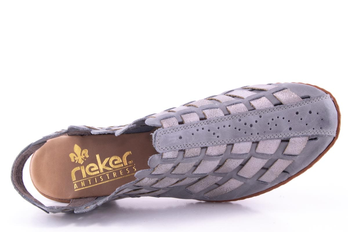 '-amely.ro-Rieker-Pantofi Dama Rieker Piele Naturala Riek 46778 /Gri