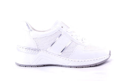 '-amely.ro-Rieker-Pantofi Dama Rieker Piele Naturala Riek N4315 /Alb