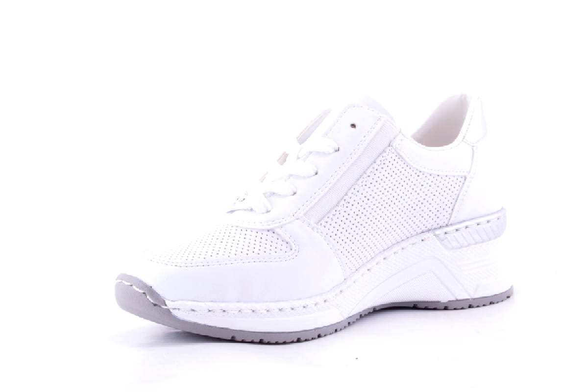 '-amely.ro-Rieker-Pantofi Dama Rieker Piele Naturala Riek N4315 /Alb