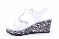 '-amely.ro-Claudio Casini-Sandale Dama Piele Naturala De Vitel Claudio Casini Cart 483 /Alb