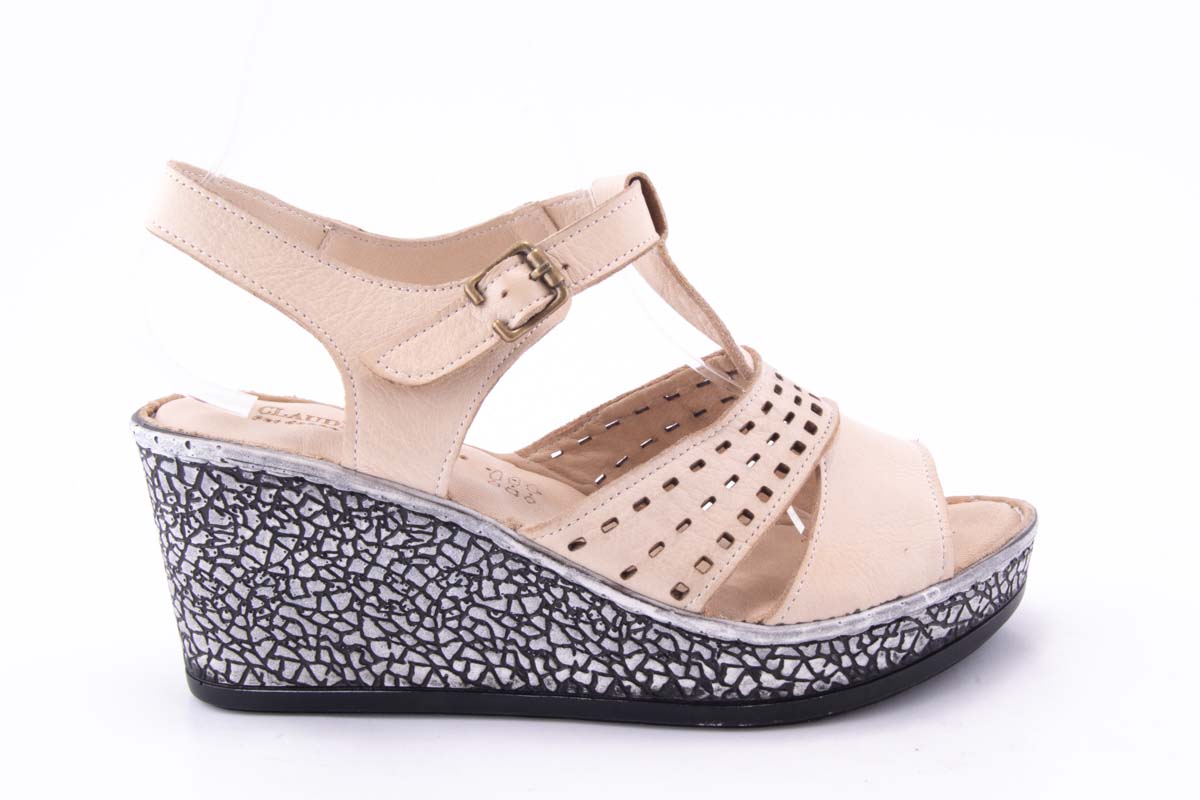 '-amely.ro-Claudio Casini-Sandale Dama Piele Naturala De Vitel Claudio Casini Cart 489 /Bej