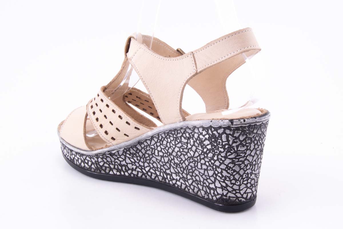 '-amely.ro-Claudio Casini-Sandale Dama Piele Naturala De Vitel Claudio Casini Cart 489 /Bej