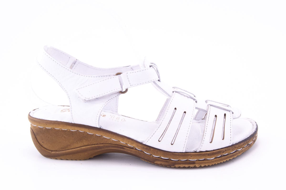 '-amely.ro-amely.ro-Sandale Dama Green Foot Piele Naturala De Vitel Mira 803 /Alb