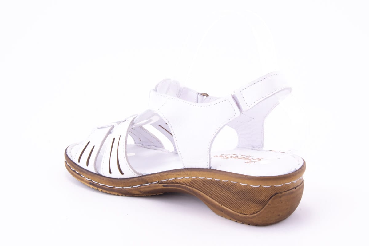 '-amely.ro-amely.ro-Sandale Dama Green Foot Piele Naturala De Vitel Mira 803 /Alb