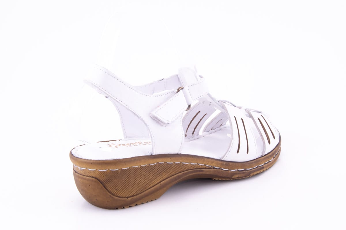 '-amely.ro-amely.ro-Sandale Dama Green Foot Piele Naturala De Vitel Mira 803 /Alb