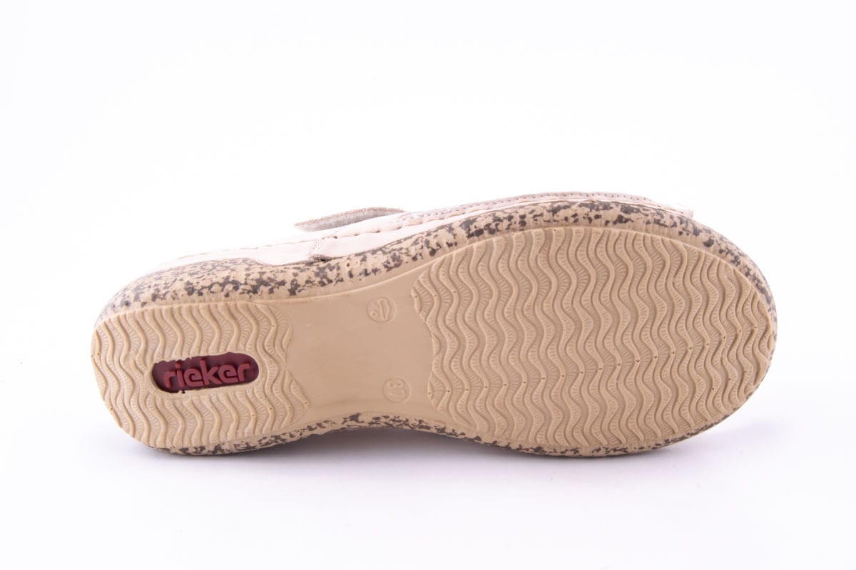 '-amely.ro-Rieker-Sandale Dama Rieker Piele Naturala Nabuk Riek V7299 /Bej