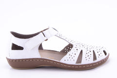 '-amely.ro-Rieker-Pantofi Dama Rieker Piele Naturala Riek 45885 /Alb