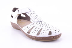 '-amely.ro-Rieker-Pantofi Dama Rieker Piele Naturala Riek 45885 /Alb