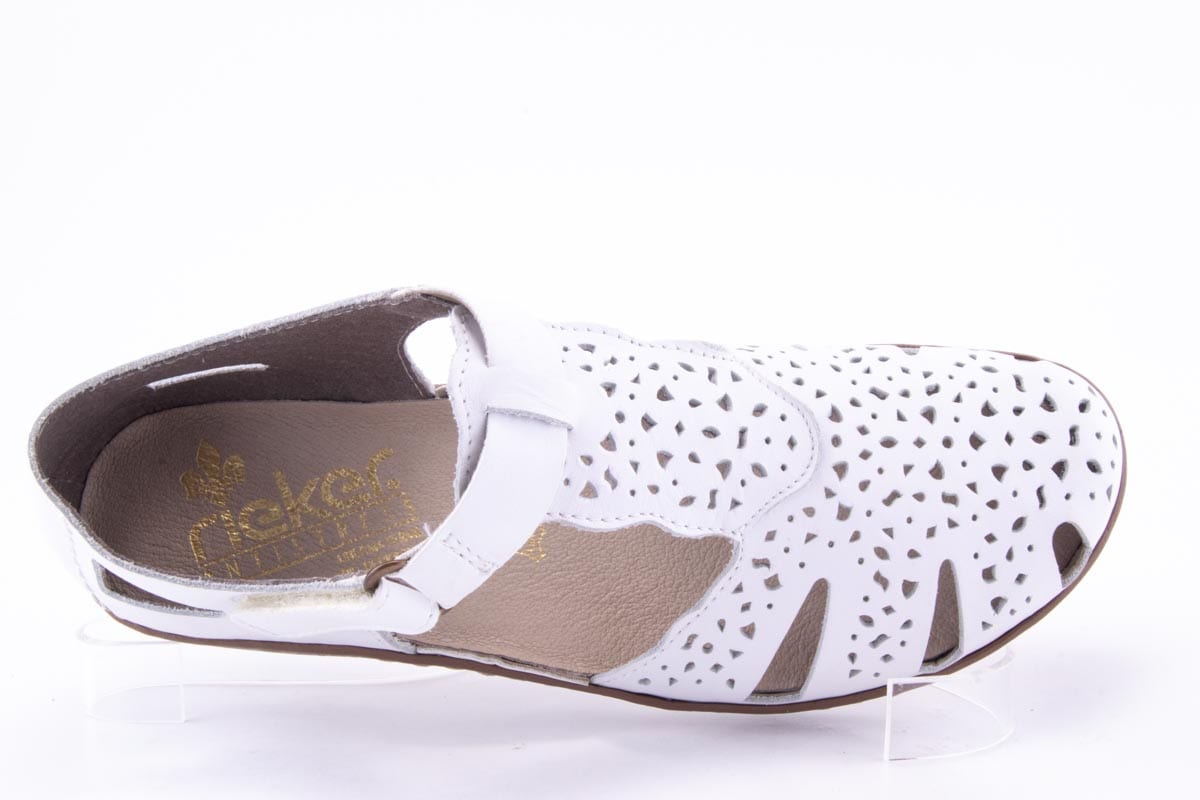 '-amely.ro-Rieker-Pantofi Dama Rieker Piele Naturala Riek 45885 /Alb
