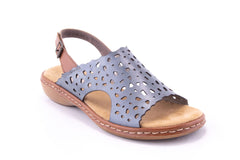 '-amely.ro-Rieker-Sandale Dama Rieker Piele Naturala Riek 65966 /Gri