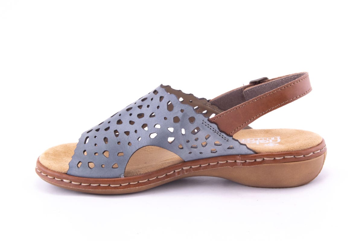 '-amely.ro-Rieker-Sandale Dama Rieker Piele Naturala Riek 65966 /Gri