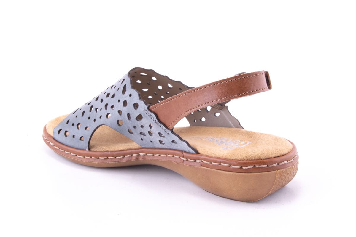 '-amely.ro-Rieker-Sandale Dama Rieker Piele Naturala Riek 65966 /Gri