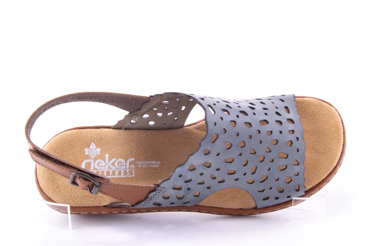 '-amely.ro-Rieker-Sandale Dama Rieker Piele Naturala Riek 65966 /Gri